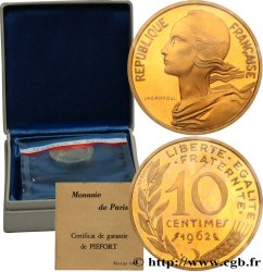 Piéfort Br-Al de 10 centimes Marianne 1962 Paris F.144/2P