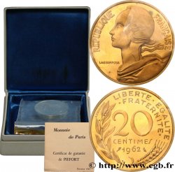 Piéfort Br-Al de 20 centimes Marianne 1962 Paris F.156/2P