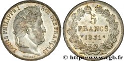 5 francs Ier type Domard, tranche en relief 1831 Lille F.320/13