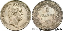 5 francs type Tiolier avec le I, tranche en creux 1831 Limoges F.315/19