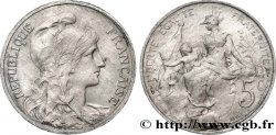 Essai de 5 centimes Daniel-Dupuis, en aluminium, poids léger 1908 Paris GEM.14 18 var. SUP