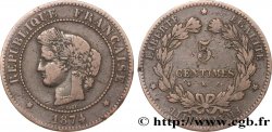 5 centimes Cérès 1874 Bordeaux F.118/10 B+