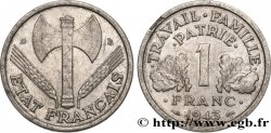 1 franc Francisque, légère 1943 Beaumont-Le-Roger F.223/4
