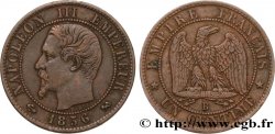 Un centime Napoléon III, tête nue 1856 Rouen F.102/27 TTB45