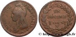 Un décime Dupré, grand module 1799 Lille F.129/44 TTB40