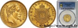 20 francs or Napoléon III, tête laurée 1861 Paris F.532/1
