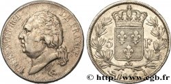 5 francs Louis XVIII, tête nue 1816 Limoges F.309/6