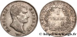 1 franc Napoléon Empereur, Calendrier révolutionnaire 1805 Strasbourg F.201/30 XF40