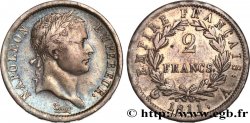 2 francs Napoléon Ier tête laurée, Empire français 1811 Paris F.255/24