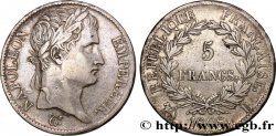 5 francs Napoléon empereur, République française 1808 Rouen F.306/3