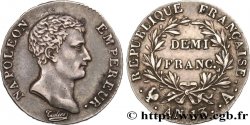 Demi-franc Napoléon Empereur, Calendrier révolutionnaire 1805 Paris F.174/10