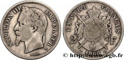 2 francs Napoléon III, tête laurée 1868 Paris F.263/7