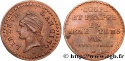 Essai de Un centime, procédé de Gengembre 1797 Paris VG.527  AU