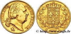 20 francs or Louis XVIII, tête nue 1817 Paris F.519/5