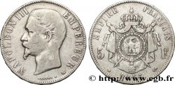 5 francs Napoléon III, tête nue 1855 Strasbourg F.330/4