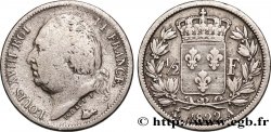 1/2 franc Louis XVIII 1822 Paris F.179/30 B12