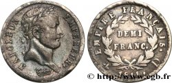 Demi-franc Napoléon Ier tête laurée, Empire français 1811 Lyon F.178/24