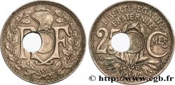 25 centimes Lindauer, perforation décentrée Type IV 1922 F.171/6 var.