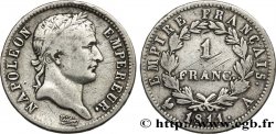 1 franc Napoléon Ier tête laurée, Empire français 1811 Paris F.205/28