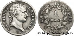 1 franc Napoléon Ier tête laurée, Empire français 1812 Lyon F.205/44