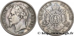 2 francs Napoléon III, tête laurée 1867 Bordeaux F.263/7