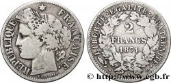 2 francs Cérès, avec légende 1871 Paris F.265/4 TB20