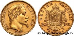 20 francs or Napoléon III, tête laurée 1864 Paris F.532/8