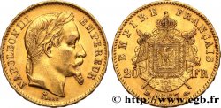20 francs or Napoléon III, tête laurée 1867 Strasbourg F.532/17