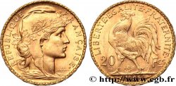 20 francs or Coq, Dieu protège la France 1905 Paris F.534/10