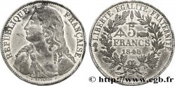 Concours de 5 francs, essai en étain par Bouchon 1848 Paris VG.3064 var.
