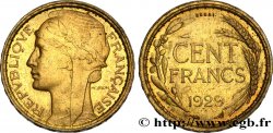 Concours de 100 francs or, essai de Morlon en bronze-aluminium 1929 Paris GEM.282 4