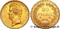20 francs or Louis-Philippe, Tiolier, tranche inscrite en relief 1831 Paris F.525/2