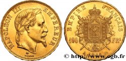 100 francs or Napoléon III, tête laurée 1864 Paris F.551/4