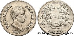 Quart (de franc) Napoléon Empereur, Calendrier révolutionnaire 1805 Paris F.158/8