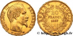 20 francs or Napoléon III, tête nue 1857 Paris F.531/12
