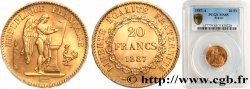 20 francs or Génie, Troisième République 1887 Paris F.533/10