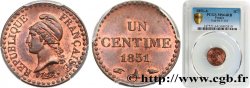 Un centime Dupré, IIe République 1851 Paris F.101/8