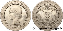 Concours de 5 francs, essai de Vézien, en nickel 1933 Paris GEM.139 1 MS63