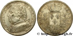 5 francs Louis XVIII, buste habillé 1814 Paris F.308/1