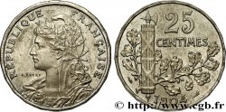 Piéfort de 25 centimes Patey, 2e type à 22 pans, sans le mot ESSAI 1904  GEM.62 P1
