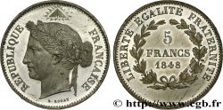 Concours de 5 francs, essai en étain par Rogat 1848 Paris VG.3091 var.