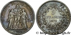 5 francs Hercule, petit A 1875 Paris F.334/15