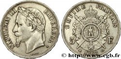 5 francs Napoléon III, tête laurée 1868 Paris F.331/12