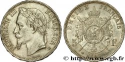 5 francs Napoléon III, tête laurée 1869 Strasbourg F.331/15