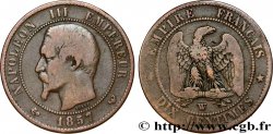 Dix centimes Napoléon III, tête nue 1857 Lille F.133/46