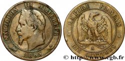Dix centimes Napoléon III, tête laurée 1863 Paris F.134/10 TB20