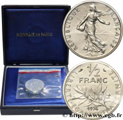 Piéfort argent de 1/2 franc Semeuse 1974 Pessac F.198/13P