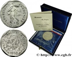 Piéfort nickel de 2 francs Semeuse 1980 Pessac F.272/4 P
