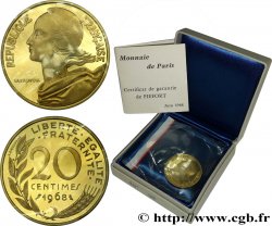 Piéfort Br-Al de 20 centimes Marianne 1968 Paris F.156/8P MS