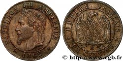 Un centime Napoléon III, tête laurée 1862 Strasbourg F.103/5 SUP55